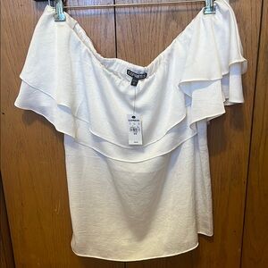Express White Off-Shoulder Blouse